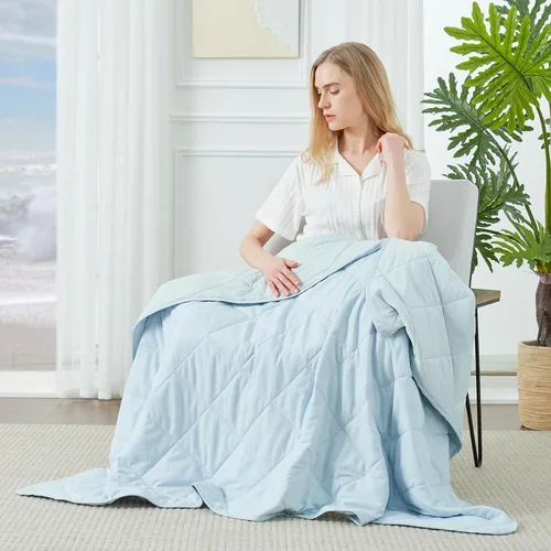 Miniatura 25 de Manta refrescante Cozy Bliss para personas que duermen calientes tamaño Queen, Q-Max 0.45 Confort refrescante, mantas frías para sudores nocturnos