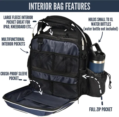 Miniatura 4 de Bolsa de piloto La bolsa de vuelo Venture para pilotos Se adapta a todos los equipos de vuelo de viaje de aviación, incluyendo tu rodillera