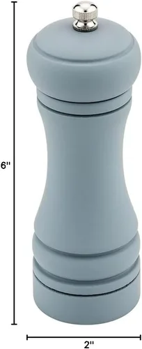 Miniatura 4 de Restaurantware Molinillo de pimienta francés clásico de 6 pulgadas: perfecto para restaurantes, cafeterías y eventos con catering, molinillo de Gris