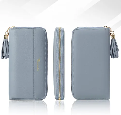 Miniatura 8 de Travelambo Cartera con fleco para mujer, con correa de muñeca, talla única