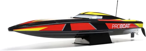 Miniatura 8 de Pro Boat Sonicwake V2 36 "Autoreducido sin escobillas RC Boat Deep-V RTR Baterías y cargador no incluido negro PRB08032V2T1