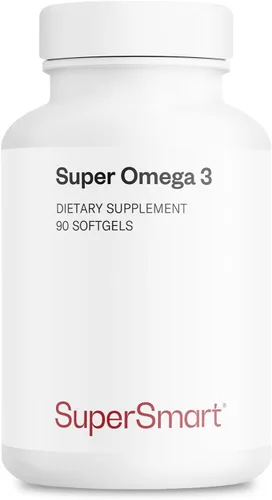 Supersmart - Super Omega 3 1500 mg por día (certificado amigo del mar) - Ácidos grasos EPA y DHA - Suplemento Omega 3 - Aceite de pescado de pesca