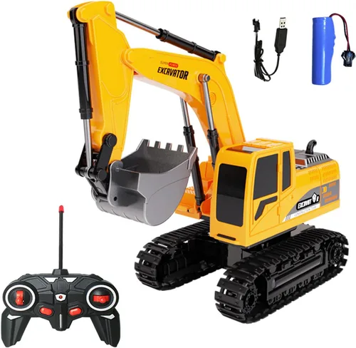 Excavadora con control remoto, excavadora de juguete con control remoto, excavadora de juguete de arena para ingeniería, vehículo de construcción de