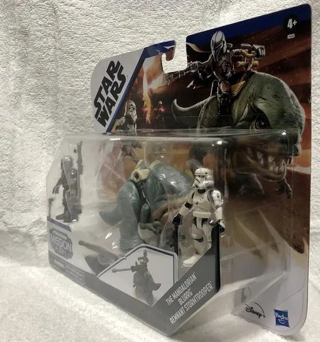 Miniatura 6 de Star Wars Hasbro Mission Fleet Expedición Clase The Mandalorian, Blurrg, Remanente Stormtrooper Toys, Batalla del Yermo