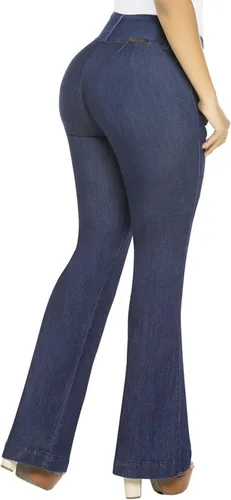 Miniatura 5 de equilibrium J8915 - Jean Colombiano Bootcut para Mujer - Jean Curvy Stretch Mid Rise - Jean Colombiano Levanta Cola