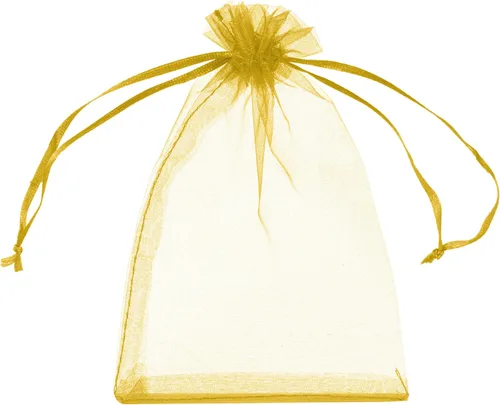 Miniatura 17 de Volanic 100 bolsas de regalo de organza con cordón transparente de 4 x 6 pulgadas, bolsa de regalo de joyería, fiesta, Navidad, bolsas de dulces