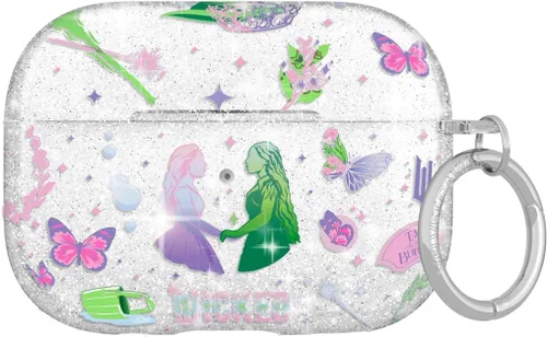 Velvet Caviar Funda compatible con AirPods Pro de 2ª y 1ª generación, bonita funda protectora dura para mujeres, absorbe la purpurina Wicked For