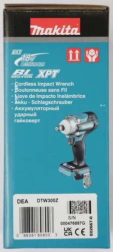 Miniatura 15 de Makita DTW300Z Li-ion LXT Llave de impacto inalámbrica sin escobillas, baterías y cargador no incluidos, 18 V
