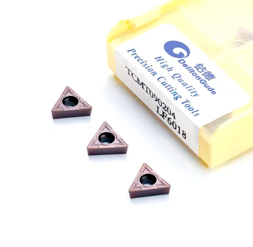 Miniatura 7 de 10pcs DCMT11T304 Torno CNC Inexable Fresado de Carburo Sólido Inserto de Torneado para el Acabado de Acero y Otros Metales (DCMT11T304 LF6018)