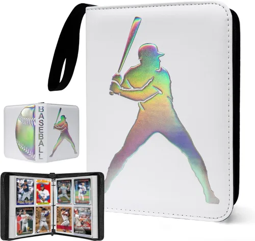 Miniatura 30 de Carpeta de tarjetas de fútbol de 400 bolsillos para tarjetas de fútbol 2025 2026, bolsa de almacenamiento portátil impermeable con fundas extraíbles