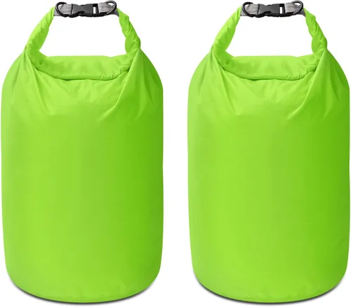 Miniatura 13 de Juego de bolsas secas, impermeables, pequeñas y ligeras, bolsas secas para tabla de remo, kayak, pesca, campamento (morado, 40L, 2 unidades)