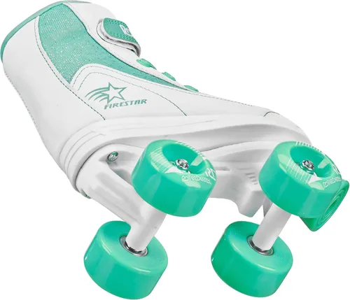 Miniatura 3 de Roller Derby Firestar Patines para Niños, Niñas, Principiantes, Infantiles Blanco/Verde menta