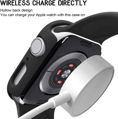 Miniatura 4 de Paquete de 3 fundas compatibles con Apple Watch de 1.732 pulgadas Series 6/5/4/SE, carcasa rígida de PC parachoques marco