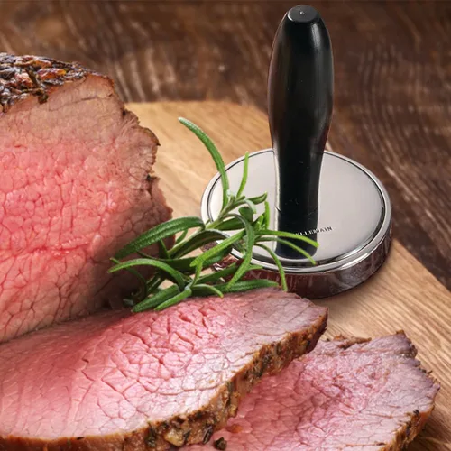 Miniatura 7 de Bellemain Aplanador de carne, ablandador de carne de fácil agarre, mazo de carne de acero inoxidable para cocinar, martillo de carne, ablandador