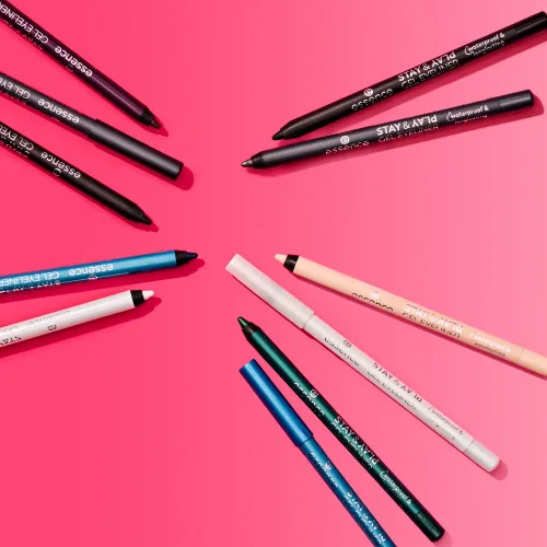 Miniatura 8 de essence - Paquete de delineadores de ojos en gel Stay & Play 03 Silky Nude & 06 Midnight Sky Vegano y libre de crueldad animal