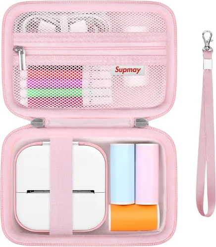 Miniatura 12 de Funda de impresora adhesiva compatible con Memoking T02/para iDPRT/para Phomemo/para Anycash/para Ponek/para Cabaro Mini Impresora Pegatina, Mini