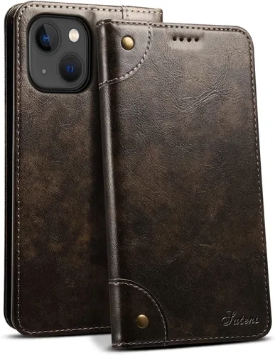 SINIANL Funda tipo cartera compatible con iPhone 14 Plus, con función atril magnético, tarjetero de crédito para iPhone 14 Plus de 6.7 pulgadas,