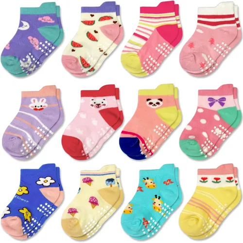 Miniatura 11 de Tphon Calcetines antideslizantes para niños y niñas de 0 a 7 años