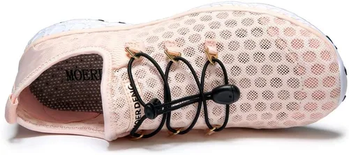 Miniatura 4 de MOERDENG - Zapatos de agua de secado rápido para mujer, ligeros, para deportes al aire libre, playa, piscina, ejercicio