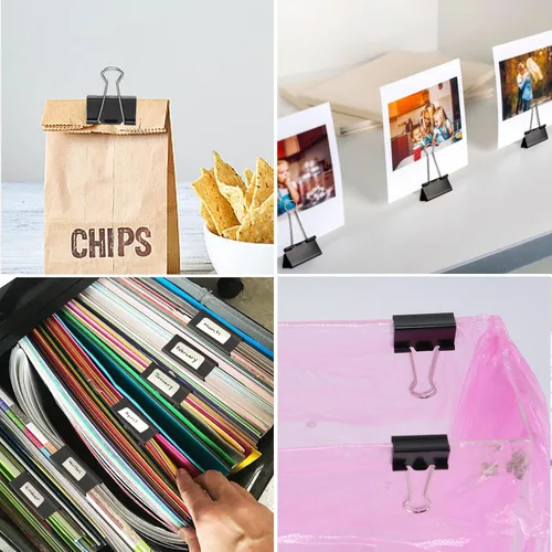 Miniatura 6 de Ufmarine Clips de carpeta extra grandes de 2 pulgadas, (40 piezas) clips de papel grandes para oficina