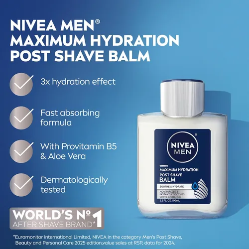 Miniatura 3 de NIVEA FOR MEN bálsamo para después de afeitarse, 3.30 oz.