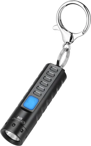 Miniatura 8 de Linterna UV Mini E2A 395nm, Luz Ultravioleta Recargable en Llavero, Luz Negra Profesional para Curación de Resina, Detector de Orina de Mascotas