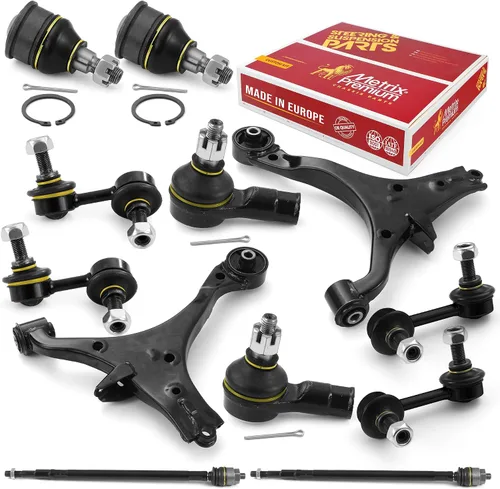 Miniatura 94 de Metrix Premium Chassis Parts - Kit de suspensión delantera de 10 piezas para BMW X5 2007-2013, BMW X6 2008-2014, reemplazo, fabricado en Europa
