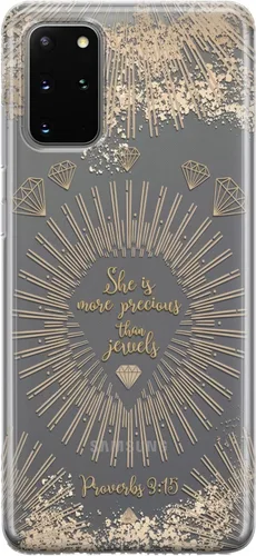 Miniatura 10 de Funda de teléfono compatible con Samsung Galaxy A73 A72 5G A71 A54 A52 A42 A34 A32 A14 A11 de madera con parachoques de celda transparente versículo