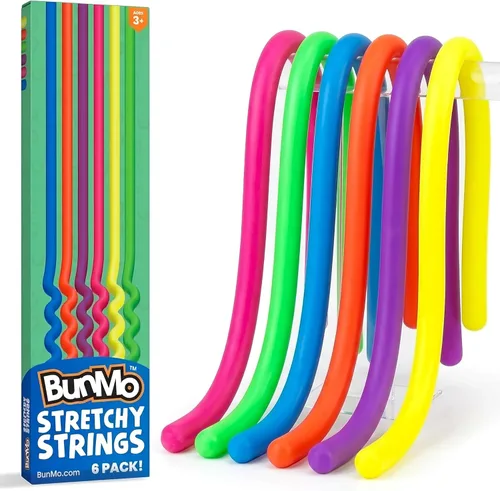 Miniatura 12 de BUNMO Juguetes sensoriales con cuerdas elásticas para niños de 3 años en adelante, estimulantes y adictivos, para niños, horas de diversión