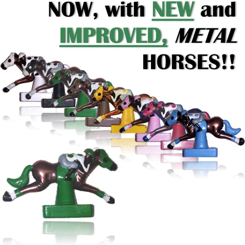 Miniatura 2 de Photo Finish Horse Track Racing Juego de mesa Mejor nuevo juego de fiesta de salón divertido Edición clásica Caballos mejorados