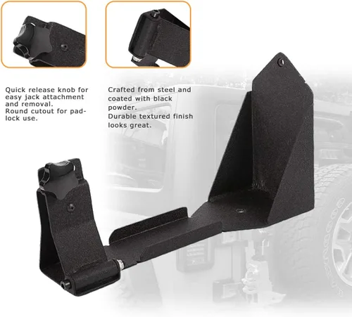 Miniatura 3 de Soporte de montaje de gato de elevación alta para Jeep Wrangler JK 2007-2018
