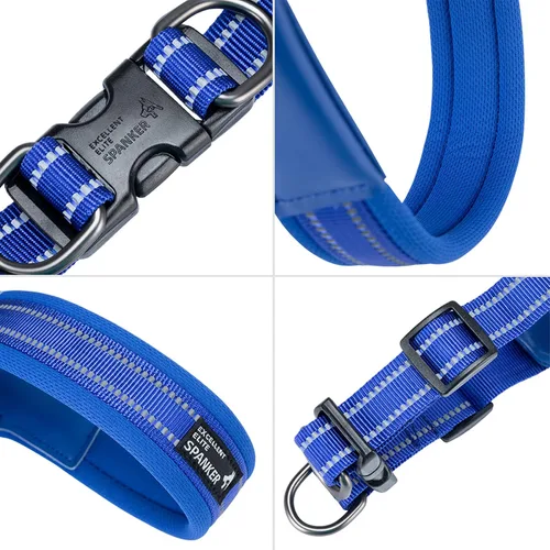 Miniatura 5 de EXCELLENT ELITE SPANKER Arnés para perro sin jalón Paso ajustable reflectante Chaleco acolchado suave con clips de correa para el pecho de mascota
