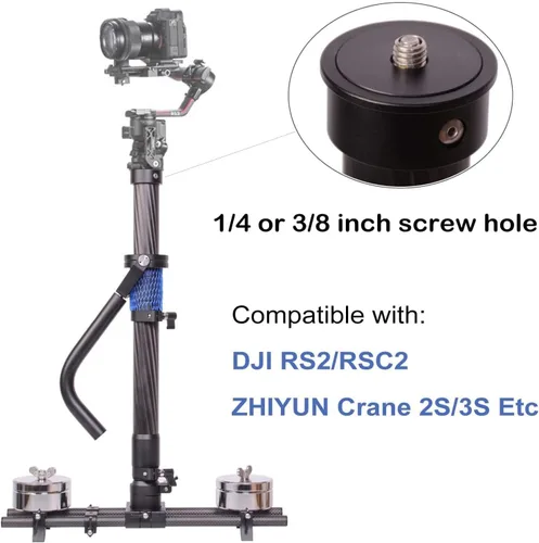Miniatura 3 de DF DIGITALFOTO Thanos Pro II - Chaleco de soporte Steadycam Axis System para RS5/RS4/RS 4 PRO/Crane 3S/RSC 2 RS 3 PRO cardán con monopie giratorio