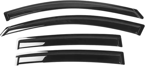 Miniatura 2 de IKON MOTORSPORTS Visera de ventana con cinta/externa, compatible con Nissan Altima 4DR 2007-2012, deflector de ventana de lluvia para automóvil