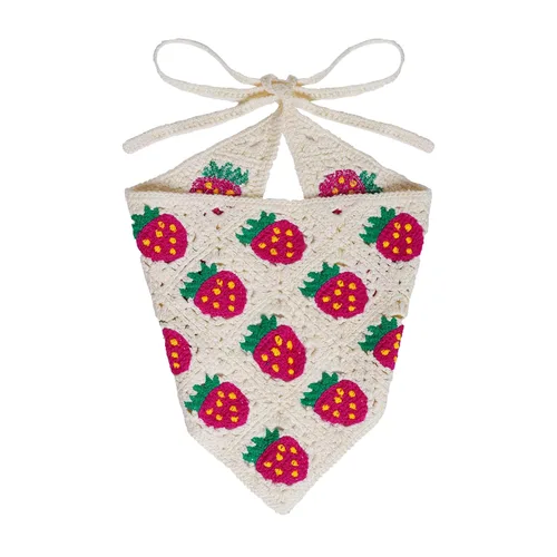 Miniatura 12 de hoyuwak Pañuelo para la cabeza de ganchillo, bandanas, diademas de corazón, bufanda, cubiertas para la cabeza, accesorios para el cabello rosa