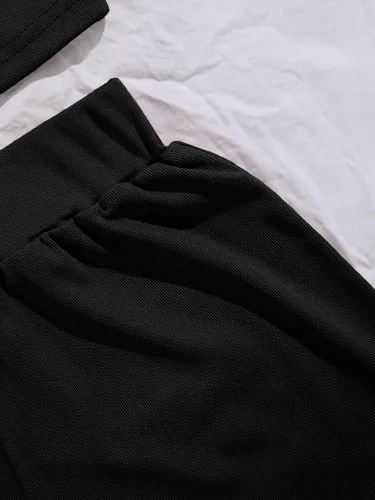 Miniatura 4 de Verdusa Conjunto de 2 piezas para mujer, camiseta corta sin mangas y pantalones cortos