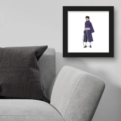 Miniatura 4 de Gallery Pops Naruto Shippuden - Arte de pared de Obito Uchiha, versión enmarcada negra, 12 x 12 pulgadas