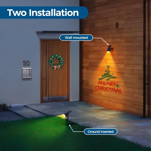 Miniatura 7 de WENATY Focos solares para exteriores, impermeables, IP65, LED brillantes, iluminación solar de paisaje para patio de jardín exterior, focos