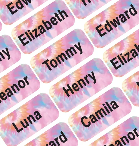 Miniatura 37 de Etiquetas de Nombre Personalizadas para Niños – 60 Etiquetas Impermeables de Pelar y Pegar para Ropa, Cajas de Almuerzo, Botellas de Agua, Bolsas