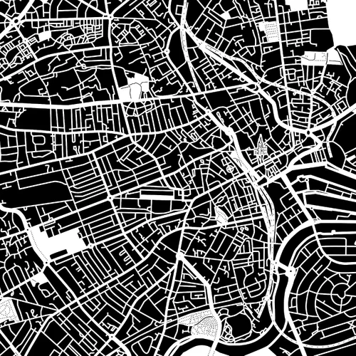 Miniatura 3 de O3 Design Studio Aberdeen - Mapa de papel cortado en papel blanco de 12 x 12 pulgadas