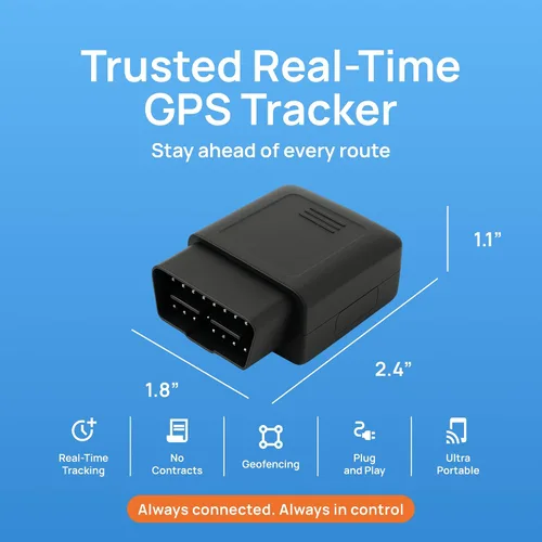 Miniatura 7 de Brickhouse Security Rastreador GPS para vehículos, dispositivo de seguimiento TrackPort OBD II, rastreador para ubicación y velocidad del automóvil