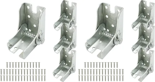 Miniatura 9 de 2 soportes de bisagra plegables, bisagras autobloqueantes, soporte de mesa plegable de 90 grados, accesorios de patas resistentes para mesa