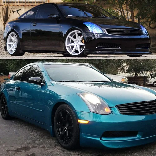 Miniatura 7 de Luces LED de marcador lateral para Infiniti G35 Coupe Skyline V35 2003-2007 lente ahumada ámbar LED delantero Fender intermitentes Conjunto