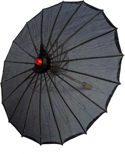 Miniatura 2 de THY COLLECTIBLES Parasol chino japonés de 22 pulgadas para bodas, fotografías, disfraces, cosplay, decoración y otros eventos, color liso
