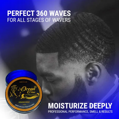Miniatura 3 de OCEAN VIEW DEEP WAVES POMADE Cepillo ondulado 360 + grasa de ondas 360