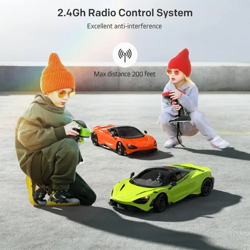 Miniatura 6 de MIEBELY Carro de Control Remoto, McLaren Rc Cars con Licencia Oficial Escala 1/12 7.4V 900mAh Carro de Juguete con Modelo Rápido de 12km/h Faro