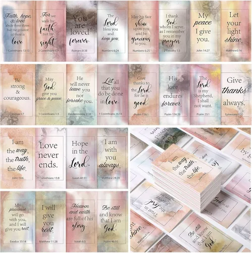 Miniatura 8 de Yaomiao 240 tarjetas de oración con versículos de la Biblia para mujeres, mini tarjetas de las Escrituras con cita inspiradora, regalos cristianos