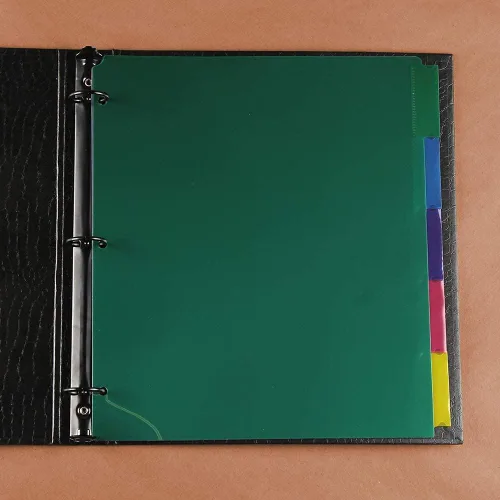 Miniatura 4 de JAM PAPER Separadores de Índice de Plástico de 5 Pestañas - 9 3/4 x 11 1/2 pulgadas - Multicolor Surtido - 5 Separadores con Pestañas/Paquete 1
