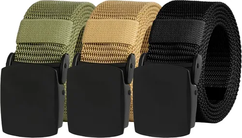 Miniatura 25 de UNGGJKB Men's Tactical Belt, Nylon Casual Elastic Belt, Work Belt That Can Be Cut And Adjusted