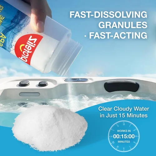 Miniatura 4 de PROFELIZ Paquete de 2 oxidantes de choque sin cloro para jacuzzis, tratamiento de choque sin cloro para spa, piscina, clarificador de agua oxidante